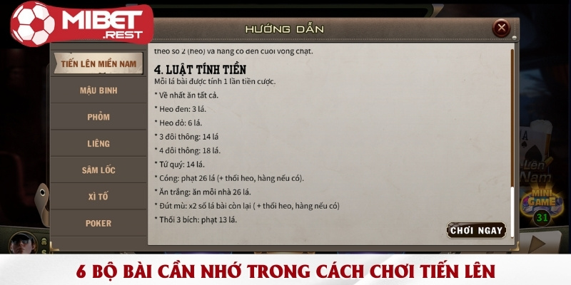 Cách chơi tiến lên & 6 bộ bài thường gặp trong game 3 6-bo-bai-can-nho-trong-cach-choi-tien-len