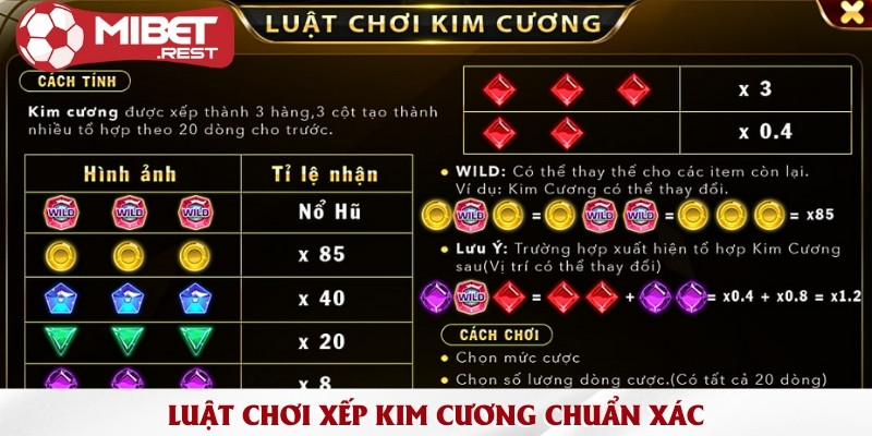 Khám phá luật chơi xếp kim cương độc đáo tại Mibet 2 luat-choi-xep-kim-cuong-chuan-xac